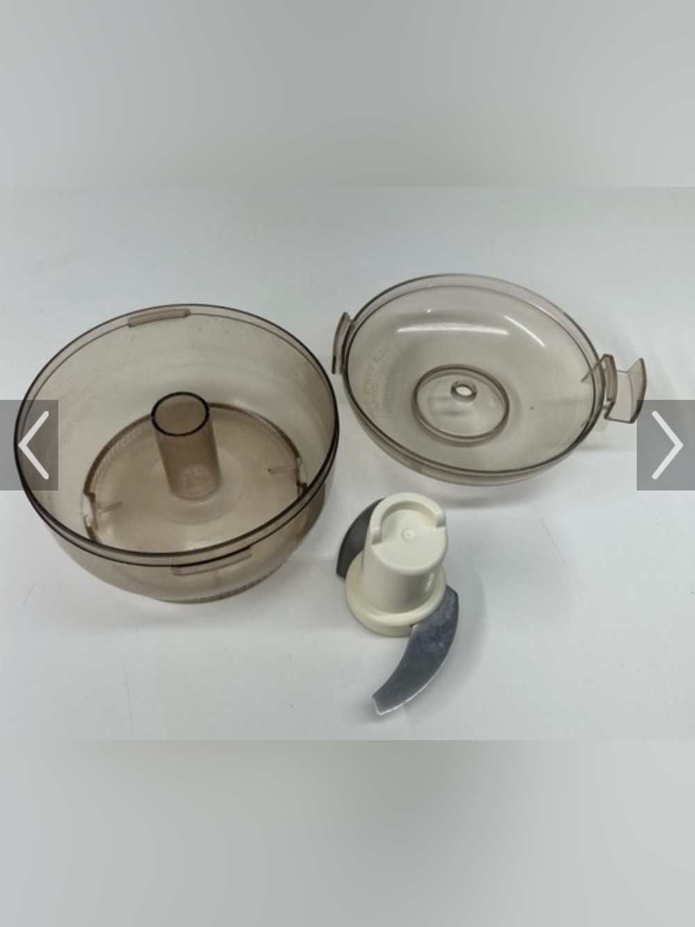 Sunbeam Food Processor Bowl and Blade Set in Smoky Translucent Brown